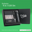 4 in 1 Gift Set (LED Flask + Metal Pen + Notebook + 32GB Crystal USB)