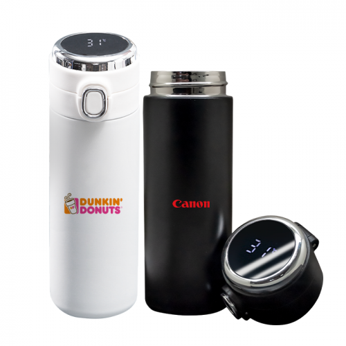 LED Touch Thermometer Stainless Steel Vacuum Flask