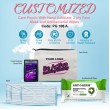 Care Pouch With Hand Sanitizer, 3 ply Face Mask and Antibacterial Wipes