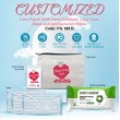 Care Pouch With Hand Sanitizer, 3 ply Face Mask and Antibacterial Wipes
