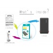 PINENG 10000mAh Built-In 2 Cable Lithium Polymer Power Bank