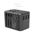 Universal Travel Adapter | PD Quick Charge | 3 USB | Dual Type C 